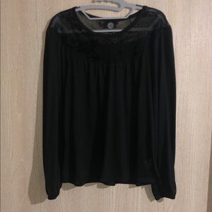 Bobeau Elegant Black Women's Top L